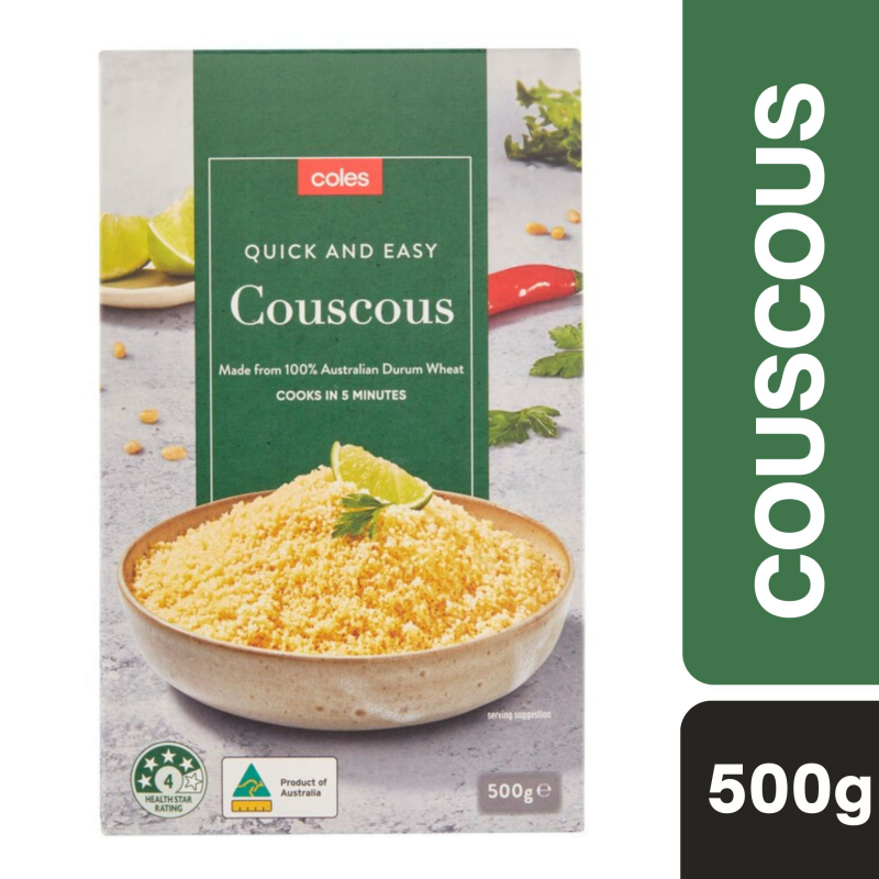 [Expiry Date: 22/09/2027] Coles Quick and Easy Couscous 500g