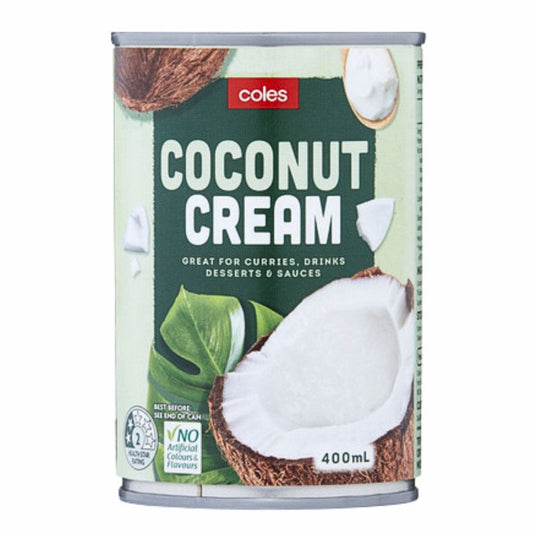 [Expiry Date: 23/12/2027] Coles Coconut Cream 400mL