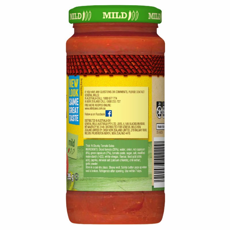 [Expiry: 05/2027] Old El Paso Thick N Chunky Salsa Mild 395g