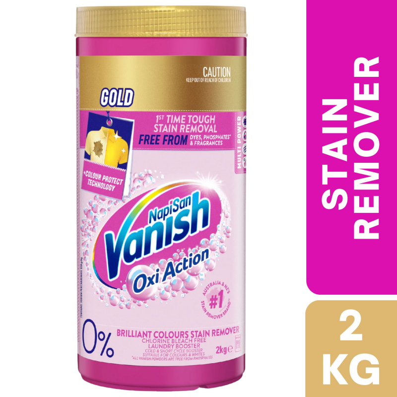 [Expiry Date: 11/2027] Vanish Gold 0% Stain Remover & Laundry Booster Powder 2kg