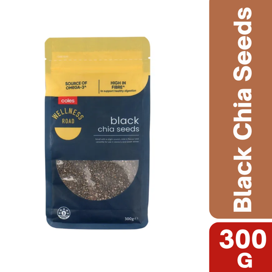 Coles Wellness Road Black Chia Seeds 300g