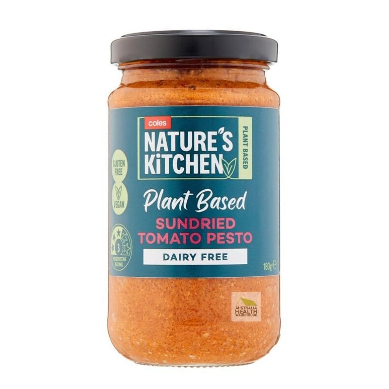 [Expiry: 31/03/2027] Coles Nature's Kitchen Plant Based Sundried Tomato180g