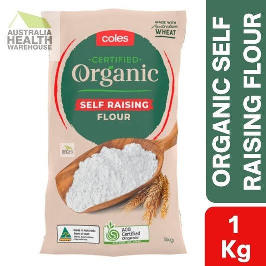 Expiry Date: 19/08/2026 Coles Organic Self Raising Flour 1kg