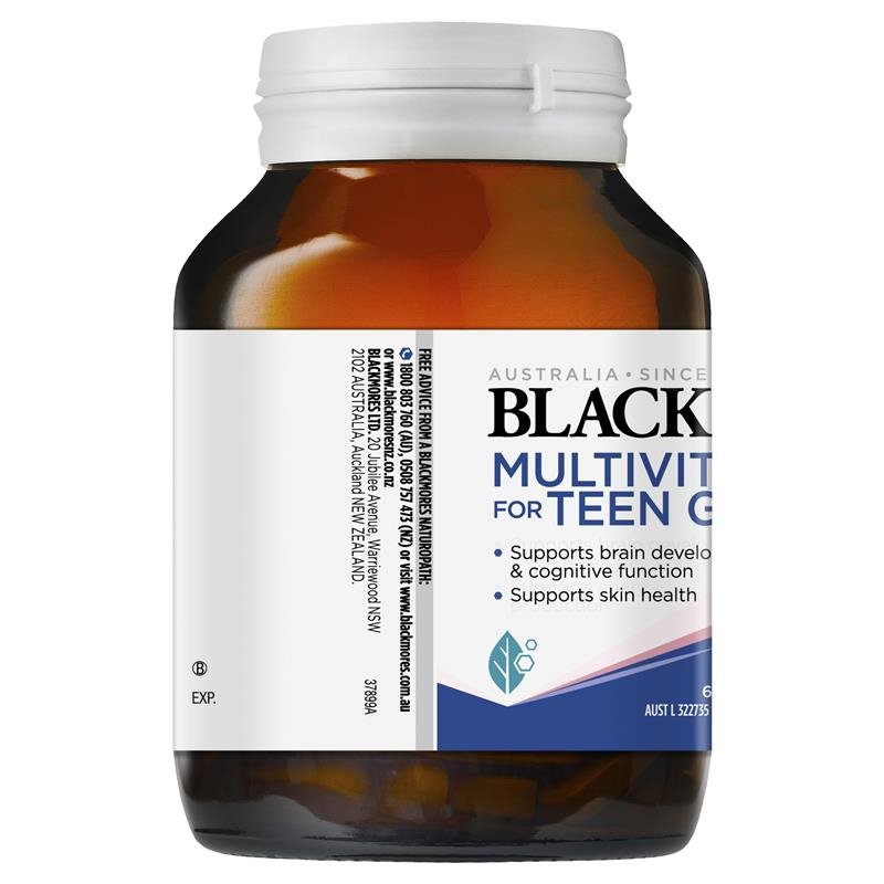 [CLEARANCE Expiry: 20/01/2025] Blackmores Multivitamin for Teen Girls 60 Capsules