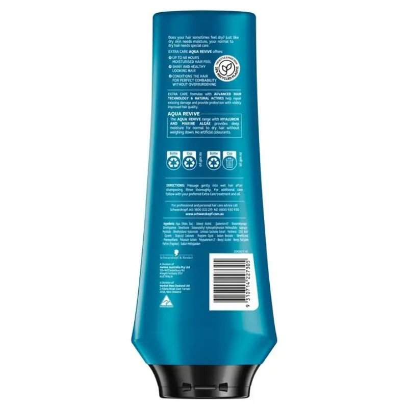 Schwarzkopf Extra Care Aqua Revive Moisturising Conditioner 400mL