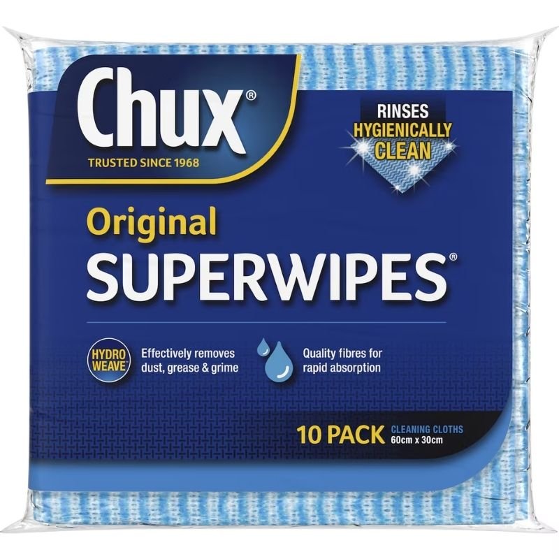 Chux Original Superwipes 10 Pack (BLUE)
