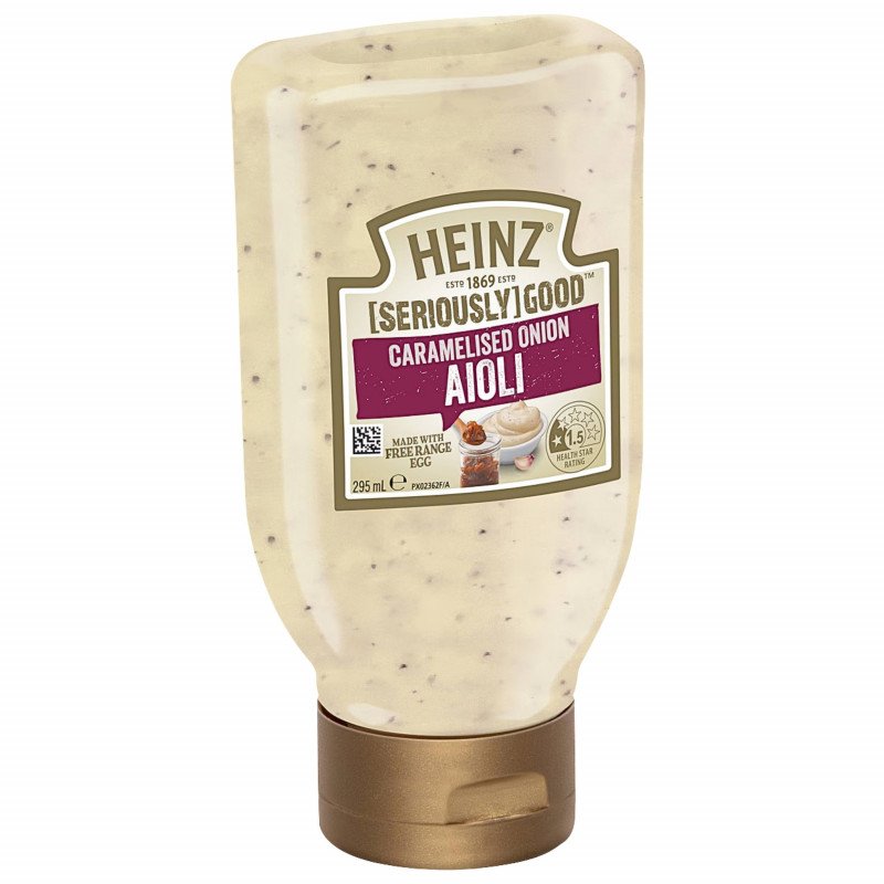 [Expiry:22/10/2026] Heinz Seriously Good Caramelised Onion Aioli 295mL