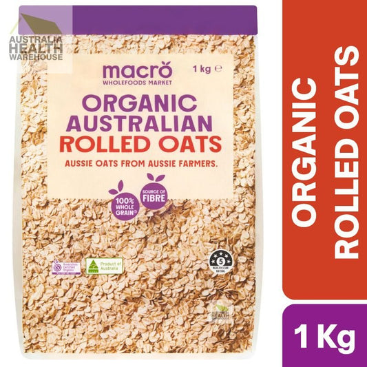 [Expiry Date: 19/02/2027] Woolworths Macro Organic Australian Rolled Oats 1Kg