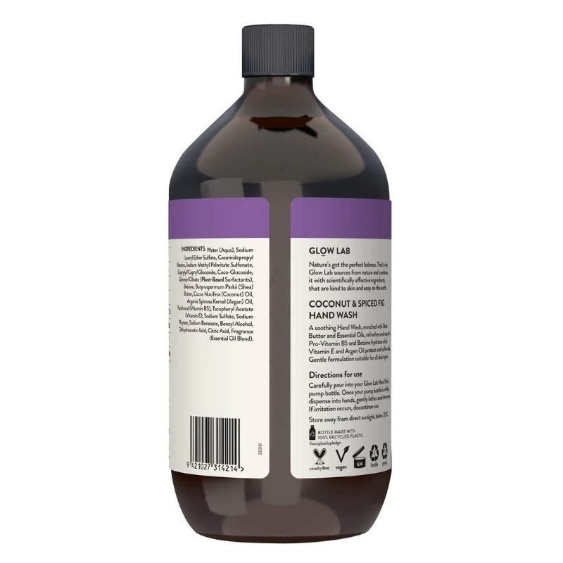 [Expiry: 01/2026] Glow Lab Coconut & Spiced Fig Refill Hand Wash 900mL