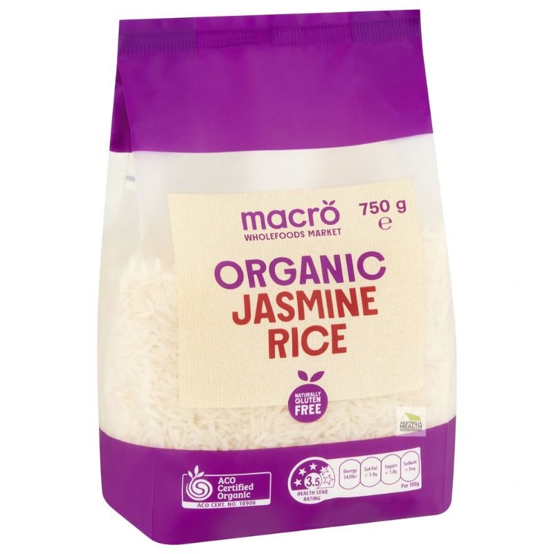 [Expiry: 07/2027] Woolworths Macro Organic Jasmine Rice 750g