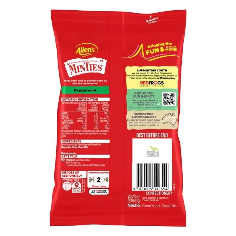[Expiry: 08/2026] Allen's Minties 150g