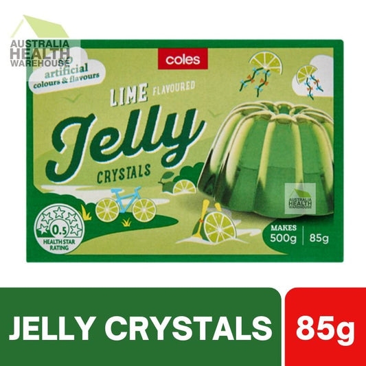 [Expiry Date: 25/12/2026] Coles Lime Flavoured Jelly Crystals 85g