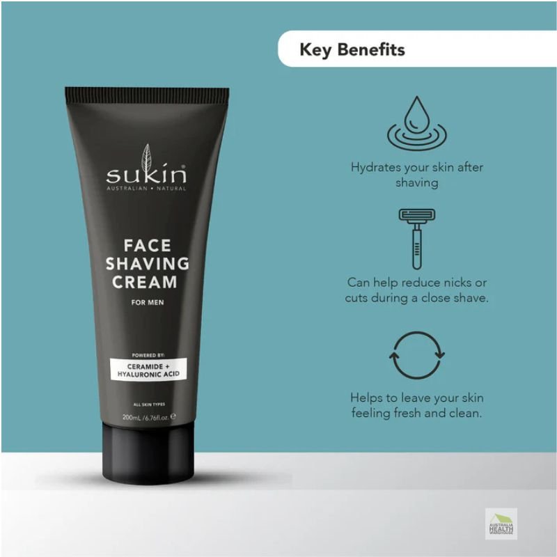 Sukin For Men Shaving Cream 200mL