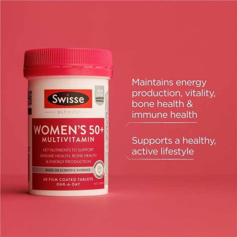 [Expiry: 04/2025] Swisse Ultivite Women's 50+ Multivitamin 60 Tablets