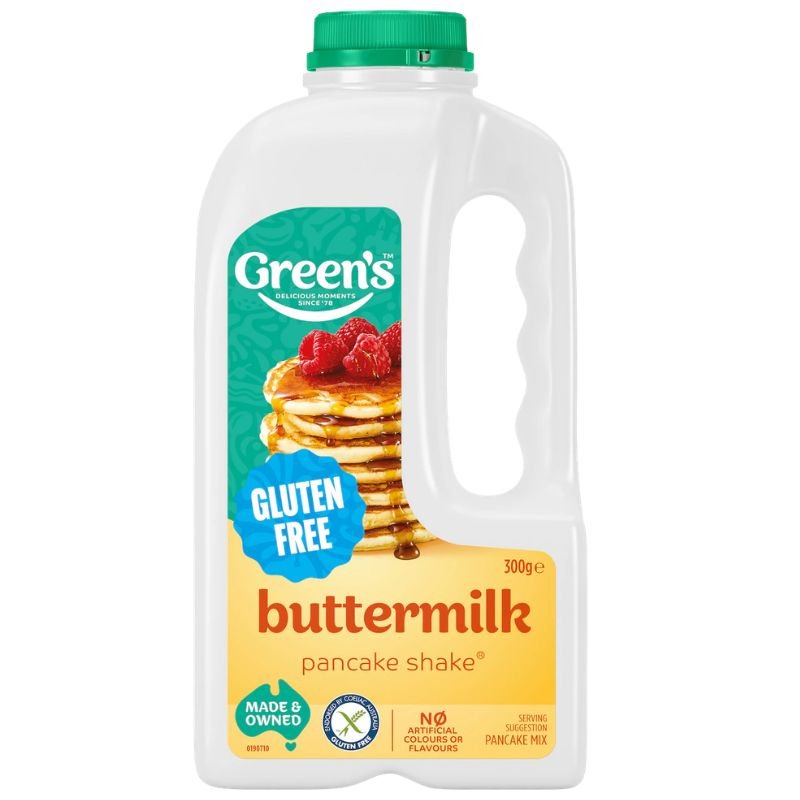 [Expiry Date: 16/02/2027] Green's Gluten Free Buttermilk Pancake Shake Mix 300g
