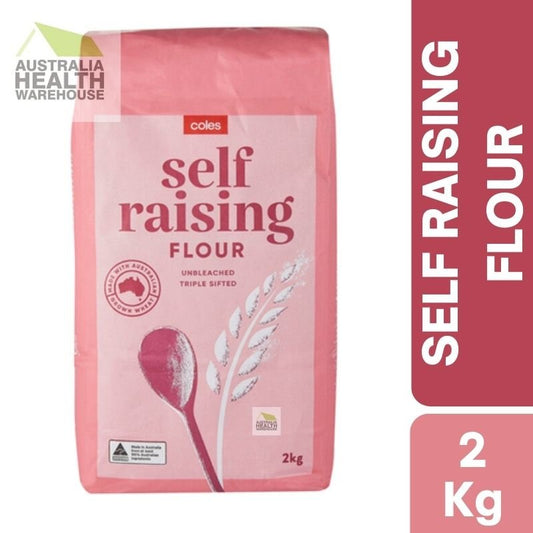[Expiry Date: 30/10/2026] Coles White Self Raising Flour 2kg