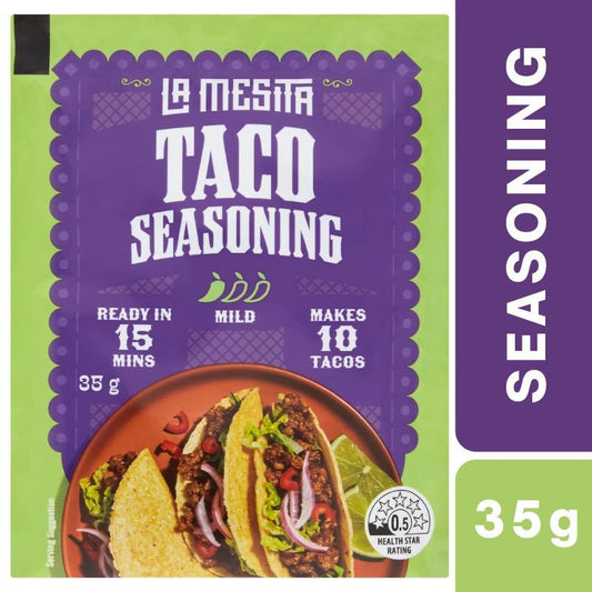 [Expiry Date: 12/08/2027] La Mesita Taco Seasoning Mild 35g