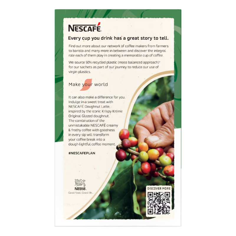 [Expiry Date: 04/2027] Nescafe Krispy Kreme Doughnut Latte Sachets 8 Pack