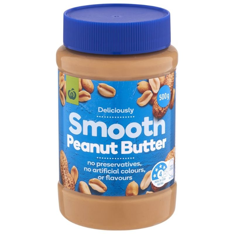 [CLEARANCE Expiry:28/10/2026] Woolworths Smooth Peanut Butter 500g