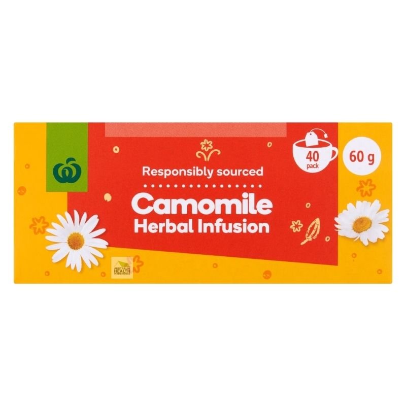 [Expiry Date: 20/11/2027] Woolworths Camomile Herbal Infusion Tea 40 Pack 60g|Oz Mart