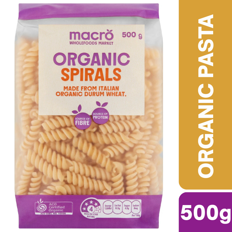 [Expiry Date: 29/05/2027] Woolworths Macro Organic Spirals 500g
