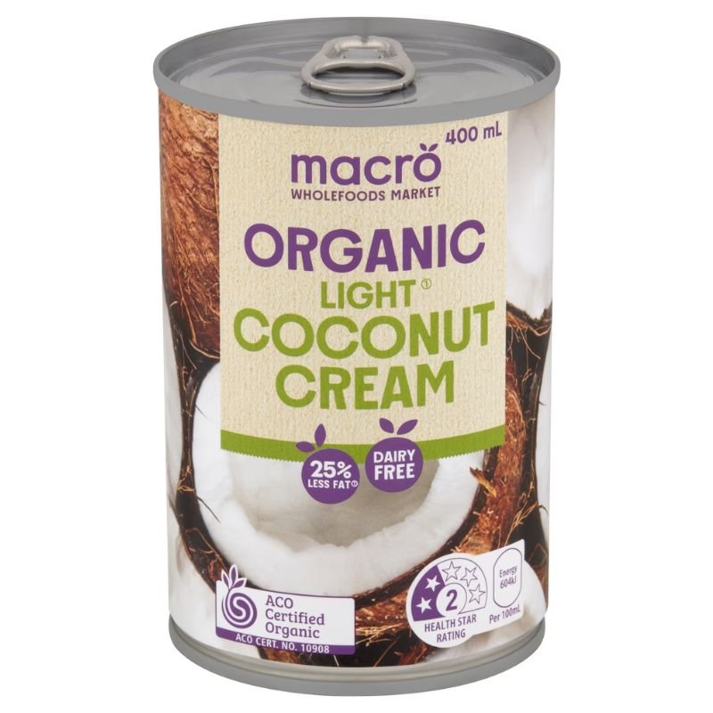 [Expiry Date: 18/06/2028] Woolworths Macro Organic Light Coconut Cream 400mL