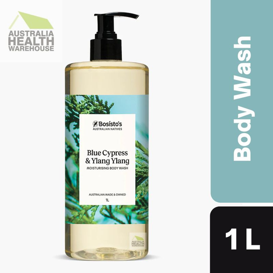 Bosisto's Blue Cypress & Ylang Ylang Body Wash 1 Litre Pump