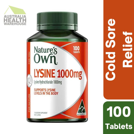 [Expiry: 02/2029] Nature's Own Lysine 100 Tablets