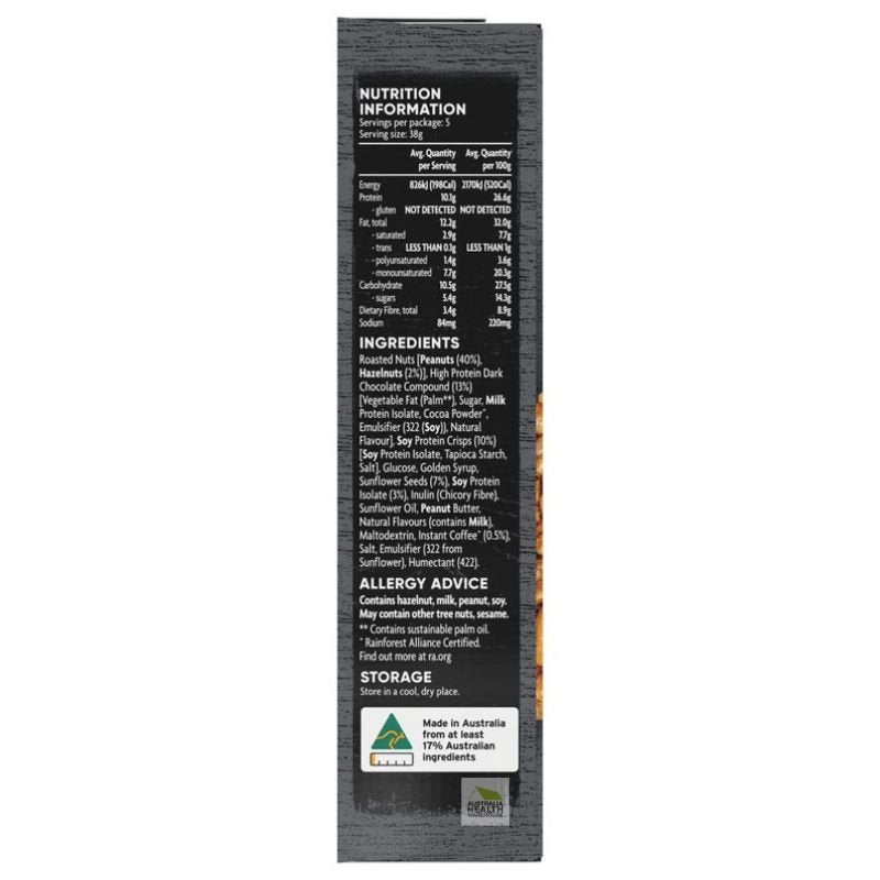 Coles Protein Bars Mocha 5 Bars 190g