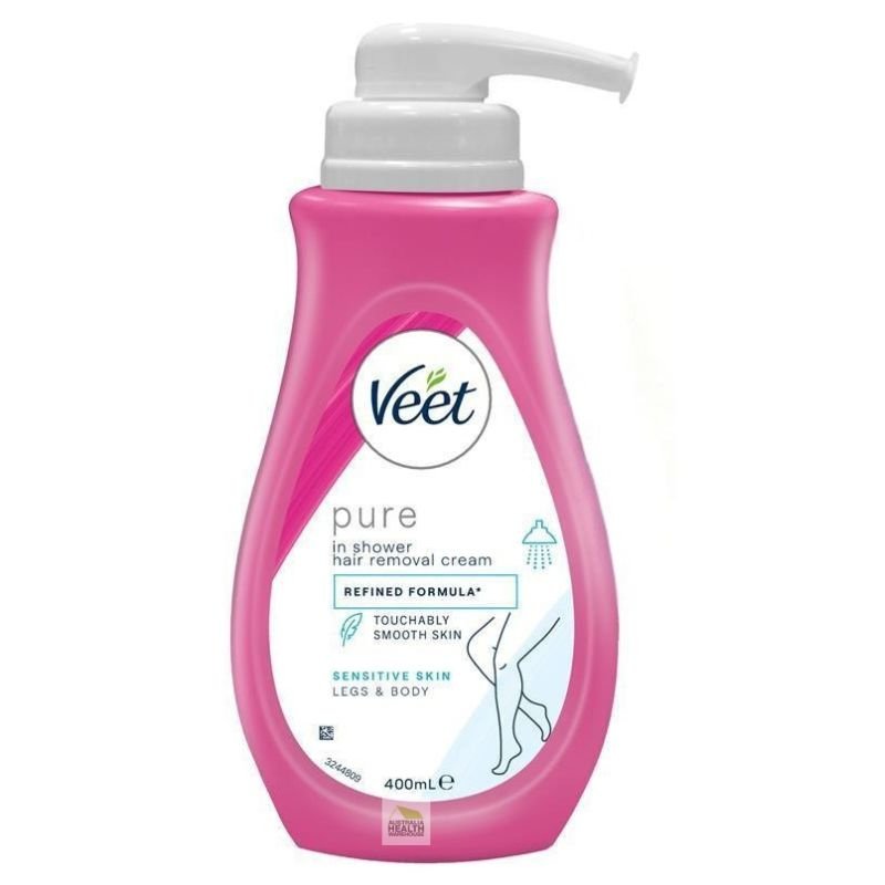 [Expiry: 12/2026] Veet Pure In Shower Hair Removal Cream Sensitive Skin 400mL