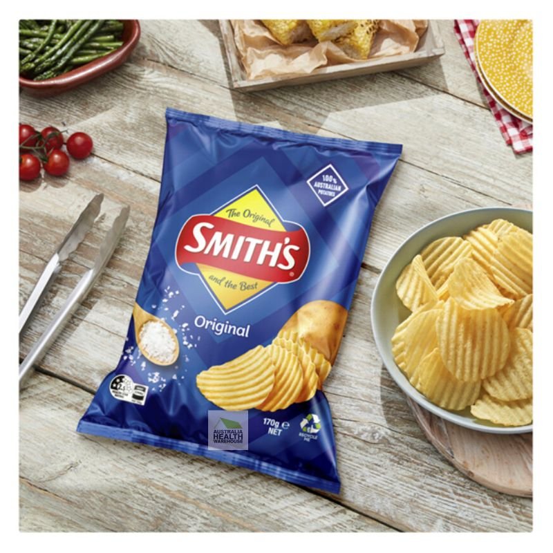 [CLEARANCE Expiry: 22/02/2026] Smith's Crinkle Cut Original Potato Chips 170g