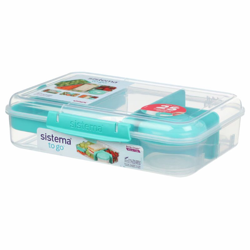 Sistema To Go Bento Create Lunch Box Container 1.48L (Green)