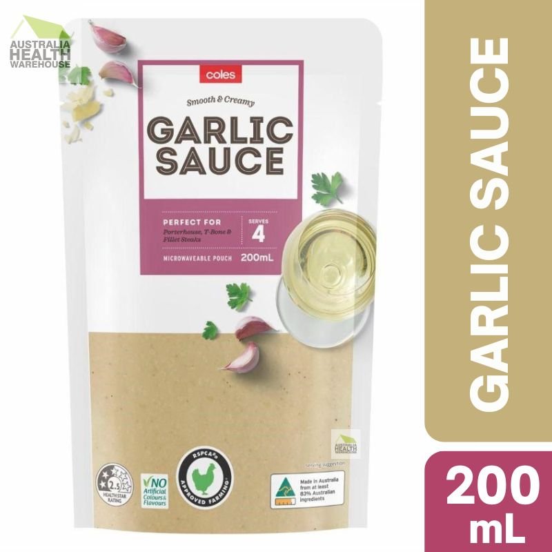 [Expiry Date: 01/12/2026] Coles Premium Garlic Sauce 200mL