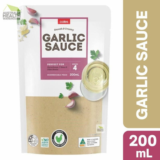 [Expiry Date: 01/12/2026] Coles Premium Garlic Sauce 200mL