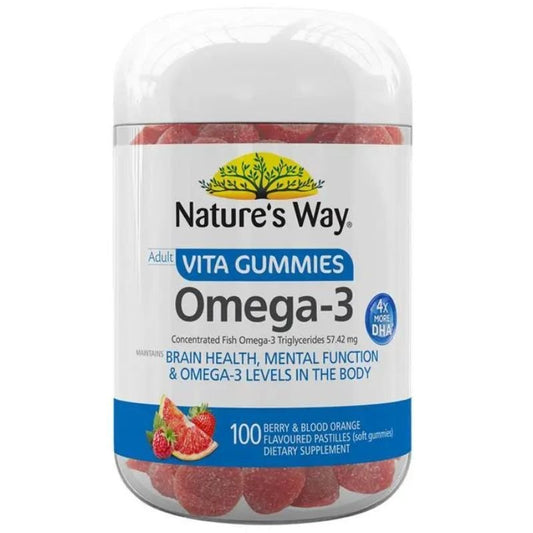 [Expiry: 06/2027] Nature’s Way Adult Vita Gummies Omega-3 100 Gummies