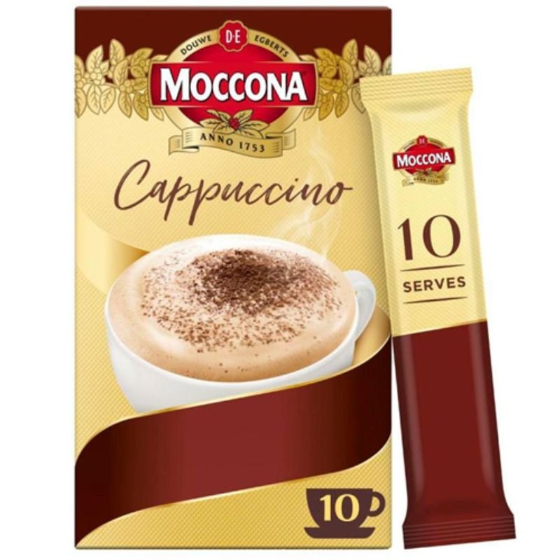 [Expiry:10/07/2027]  Moccona Cafe Classics Cappuccino Coffee 10 Sachets