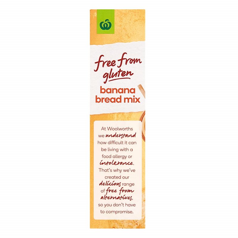 [Expiry Date: 01/12/2026] Woolworths Free From Gluten Banana Bread Mix 400g | Oz Mart