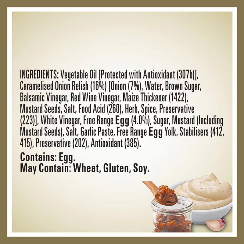 [Expiry:22/10/2026] Heinz Seriously Good Caramelised Onion Aioli 295mL