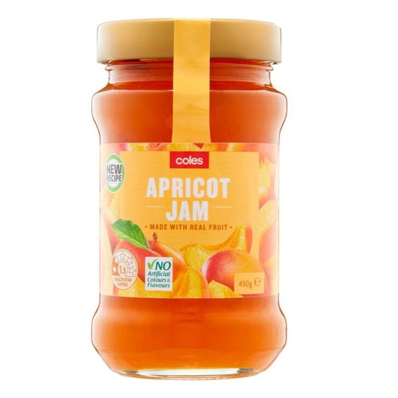 [Expiry: 15/04/2027] Coles Apricot Jam 450g