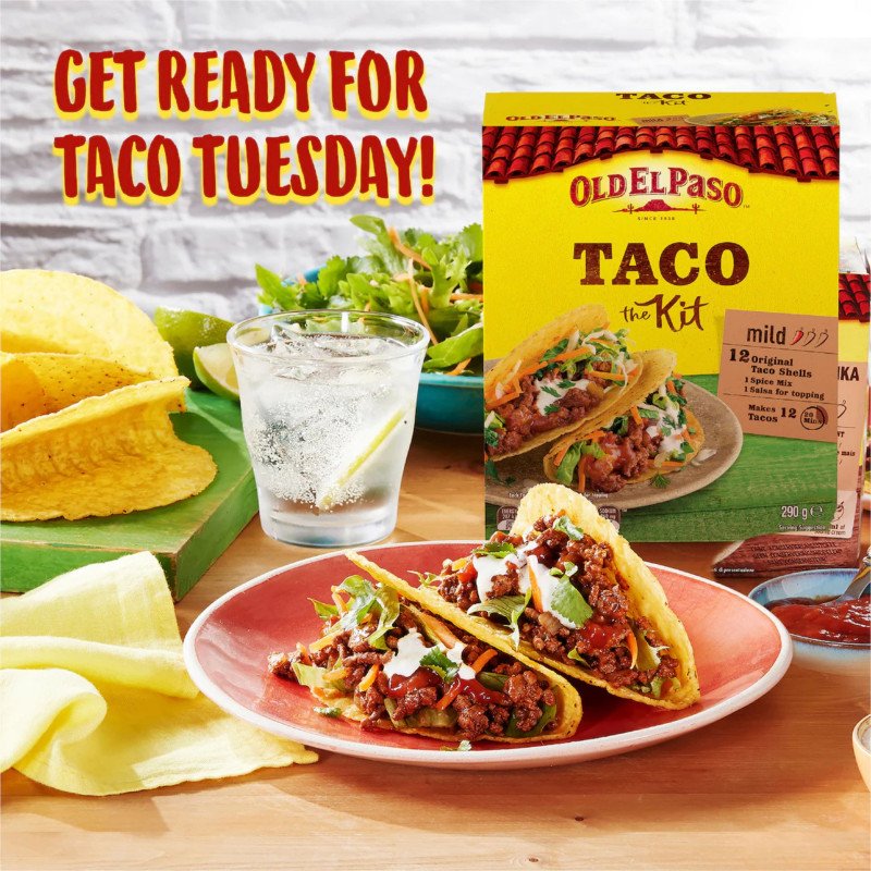 [Expiry Date: 27/01/2027] Old El Paso Taco Kit 290g