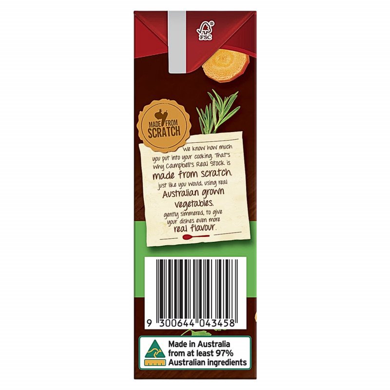 [Expiry Date:19/04/2027] Campbell's Real Stock Vegetable 500mL