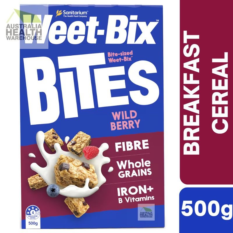 [Expiry: 21/08/2025] Sanitarium Weet-Bix Bites Wild Berry Breakfast Cereal 500g