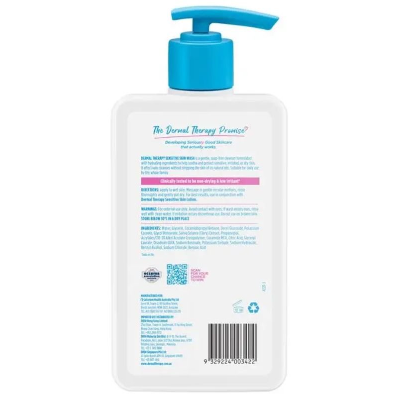 Dermal Therapy Sensitive Skin Wash 1.1 Litre