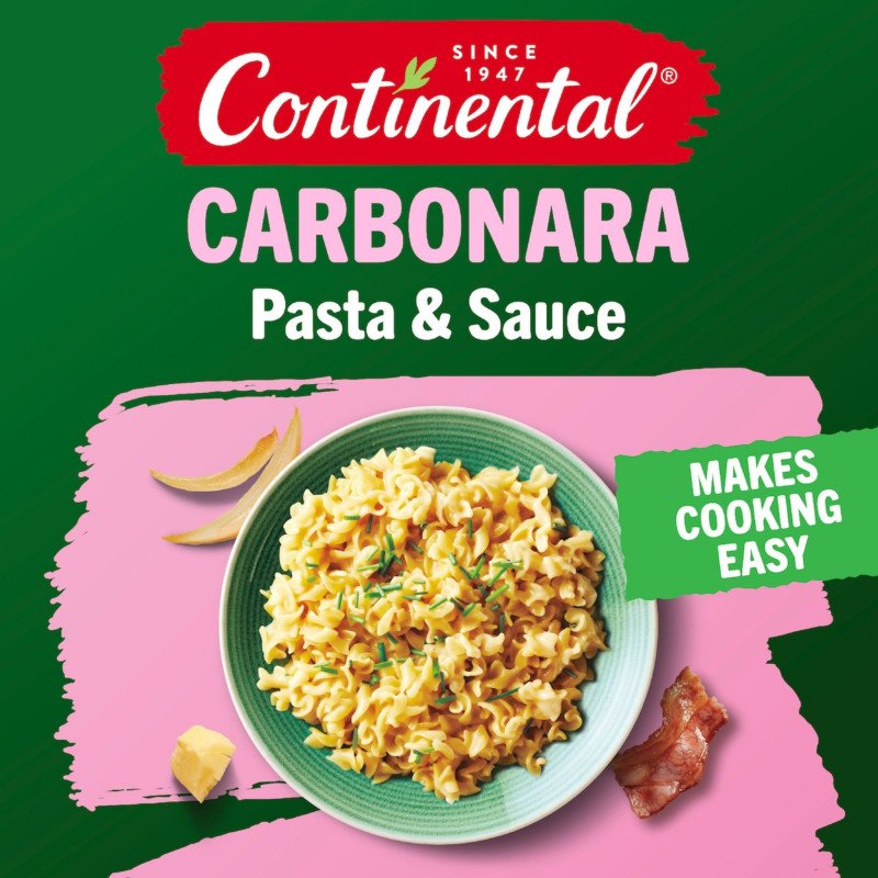 [Expiry Date: 12/01/2028] Continental Carbonara Pasta & Sauce 80g