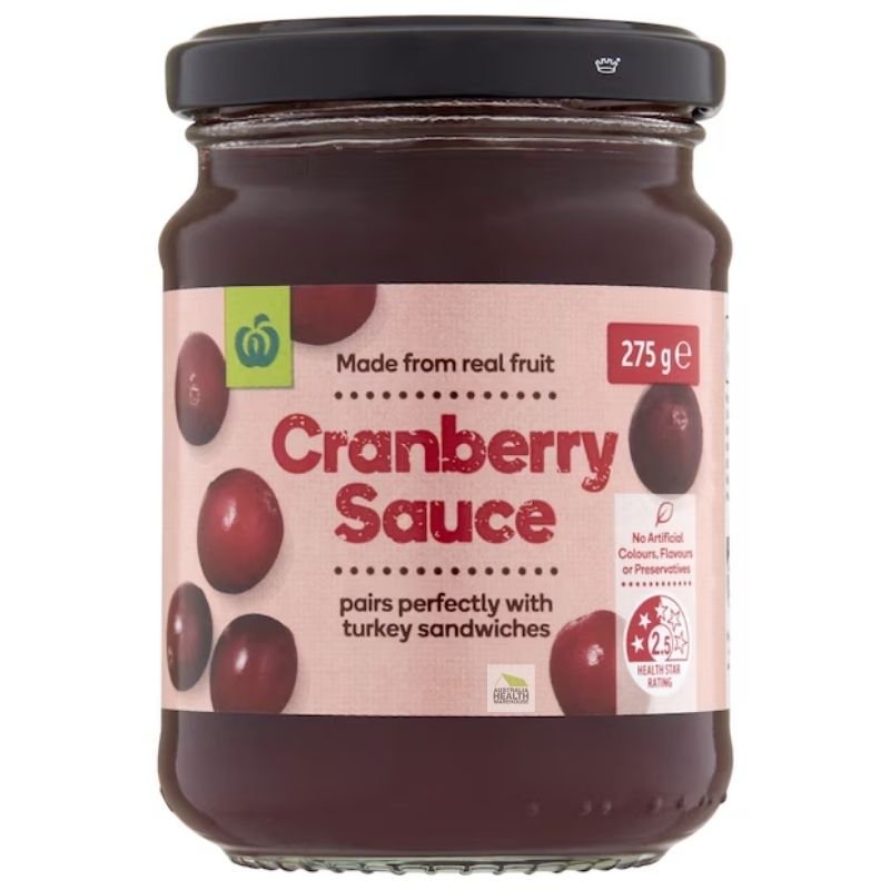 [Expiry: 14/05/2027] Woolworths Cranberry Sauce 275g |Oz Mart