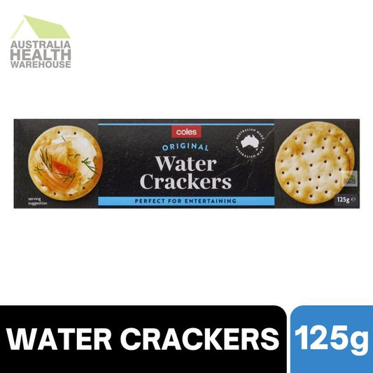 [Expiry: 30/08/2026] Coles Original Water Crackers 125g