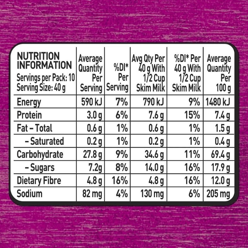 [Expiry Date: 10/12/2026] Uncle Tobys Cereal Plus Antioxidants 435g