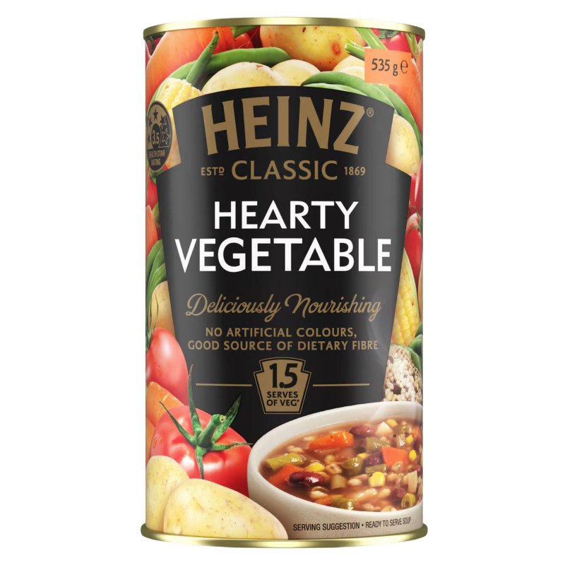[Expiry Date: 31/07/2028] Heinz Classic Hearty Vegetable Soup 535g