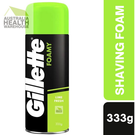 [Expiry: 04/2028] Gillette Shaving Foam Lemon Lime Value Pack 333g