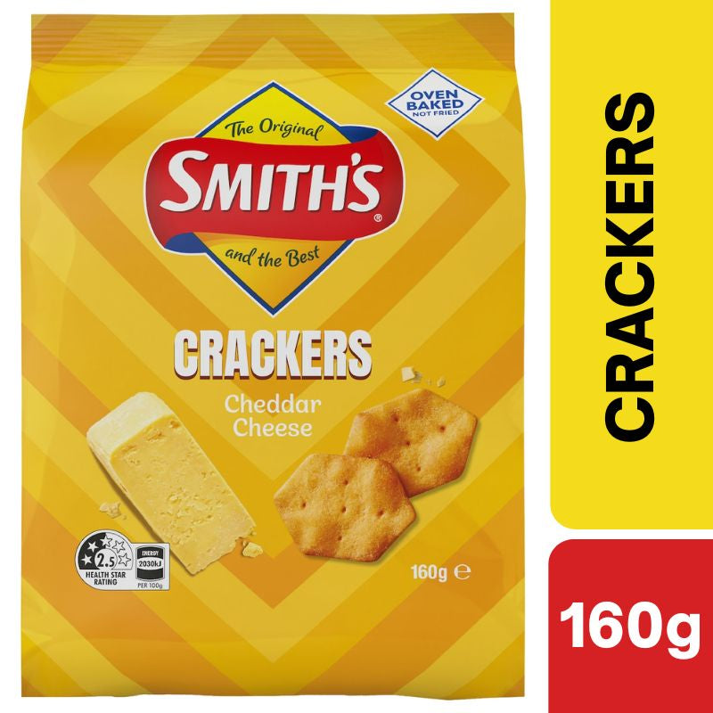Smith's Crackers Cheddar Cheese Snack 160g